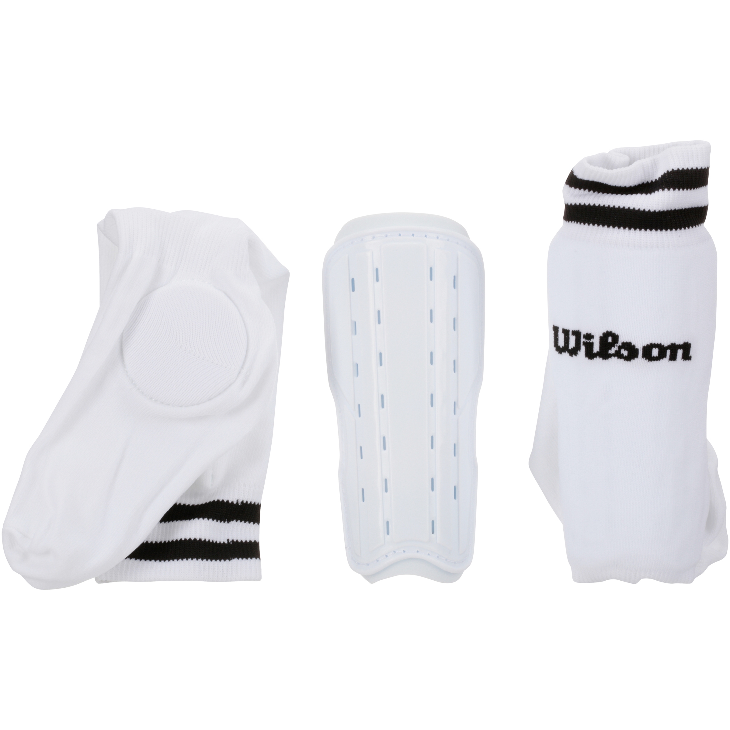 Wilson Peewee-Size Sock Shin Guards, Red