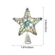 thumbnail image 3 of Estrella para la punta del árbol de Navidad | Estrella 3D de hierro de cinco puntas con 20 luces LED | Cinta dorada con purpurina multicolor para decoración navideña | Adorno duradero para árbol de, 3 of 6