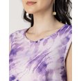 thumbnail image 5 of Moomaya Round Neck Sleeveless Printed Rayon Top - Women's Asymmetric Top, 5 of 9