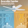 thumbnail image 3 of Ventilador de techo FANSHAIN 107 cm con luz y control remoto, 3 of 7