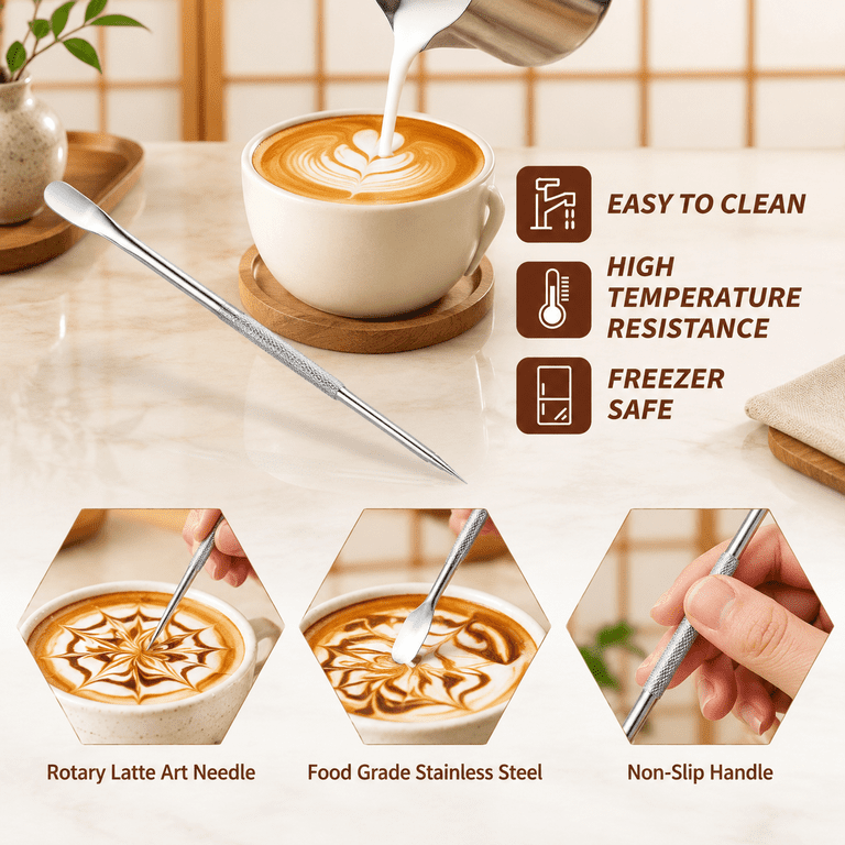 23-Piece Espresso Accessories Kit with Tamper, Milk Frother Pitcher ...