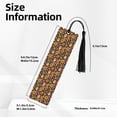 thumbnail image 3 of Kdxio Sunflowers Mushrooms Print Metal Tassel Bookmarks,Perfect Gift for Art Lovers and Bookworms Metal Bookmarks for Women, 3 of 8