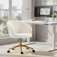 thumbnail image 2 of HOMCOM Office Chair with Adjustable Height, Swivel Vanity Desk Chair, 2 of 10