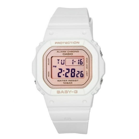 Casio Baby-G Digital White Resin Strap Quartz BGD-565SC-4 100M Women's Watch