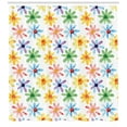 thumbnail image 3 of Ambesonne Floral Shower Curtain, Watercolor Flowers Art, 69"Wx84"L, Multicolor, 3 of 3