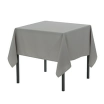 Your Chair Covers - 60 x 60 Inch Square Polyester Tablecloth Gray