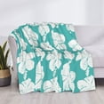 thumbnail image 4 of Vsdgher Vintage Floral Pattern Fleece Throw Blanket, Horizontal Fleece Bedding Home Decor for Couch & Bed All Season Use -60"x50", 4 of 7