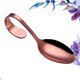 thumbnail image 2 of Cuchara de acero inoxidable con mango curvo, ideal para la mesa de buffet de hoteles y cocinas (oro rosa)., 2 of 7
