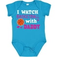 thumbnail image 3 of Inktastic I Watch Basketball with Daddy Boys or Girls Baby Bodysuit, 3 of 5