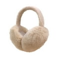thumbnail image 2 of Huankd Ear Muffs Winter Women Men Soft Earmuffs Cute Ear Covers Cold Weather Fluffy Ear Warmers Headband Winter Accessories Khaki L, 2 of 8