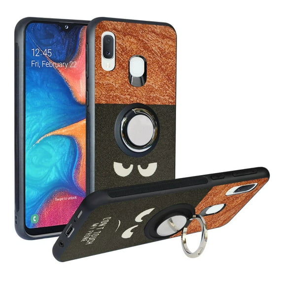 Labanema Samsung Galaxy A20e 2019 /SM-A202 Case with 360 Degree Rotating Ring Stand, Support Magnetic Car Mount, Protective Cover for Samsung Galaxy A20e 2019 /SM-A202 (Big Eyes)