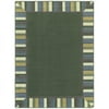 Clean Green 3'10" x 5'4" Area Rug In Color Soft