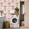 thumbnail image 4 of Peel and Stick Wallpaper Cute Mice Pink Bows Floral Patterns Wall Mural 17.7in x 9.8ft Self Adhesive Removable Wall Paper Renter Friendly Wallpaper for Bedroom Shlef Cabinet Décor, 4 of 8