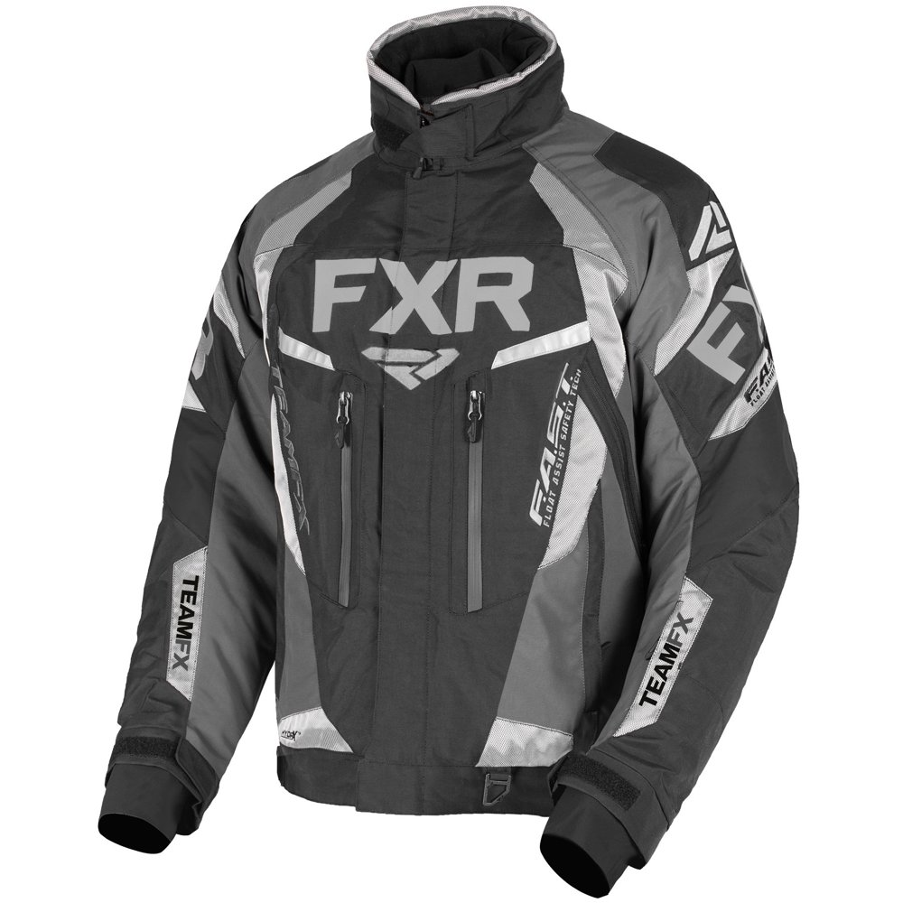 FXR Mens Black/Charcoal/Ti Team FX Jacket Snowmobile 2020