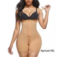 thumbnail image 3 of Jumpingount Body para mujer, levantador de glúteos y caderas, ropa interior moldeadora de cintura alta de compresión, monos abiertos de tres Prendas para la parte inferior del cuerpo Beige 3XL, 3 of 6