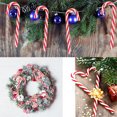 thumbnail image 7 of Scheam Red and White Christmas Candy Cane Ornaments Fake Crutch Candy 5.9" Long Plastic Twisted Candy Cane Xmas Tree Hanging Decorations for DIY Gift Crafts Home Holiday Decor 40 Pcs, 7 of 7