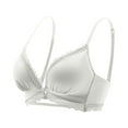 thumbnail image 4 of Jsaierl Bras for Women Front Closure No Wire Support T-shirt Bras Cotton Sexy Bralettes Shapewear Everyday Full Figure Bras, 4 of 4