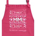 thumbnail image 2 of ThisWear It's a Mimi Thing You Wouldn't Understand BBQ Barbecue Cooking Baking Two Pocket Apron Heliconia, 2 of 7