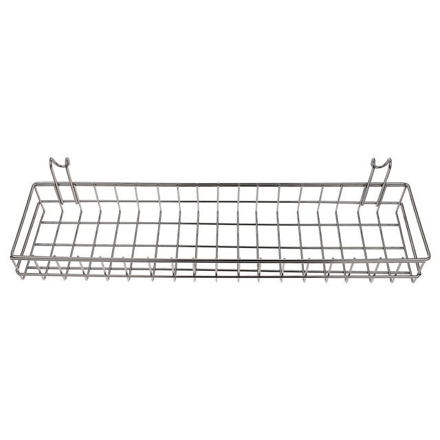 Cesta colgante de hierro, organizador de almacenamiento de metal, cestas para estantes, bandejas de mesa, hogar