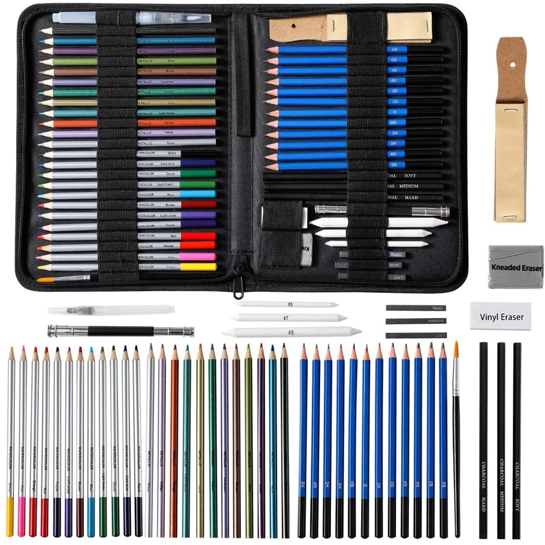 EZGO 51pc Art Drawing Paint Pencil Set - 29225 for sale online