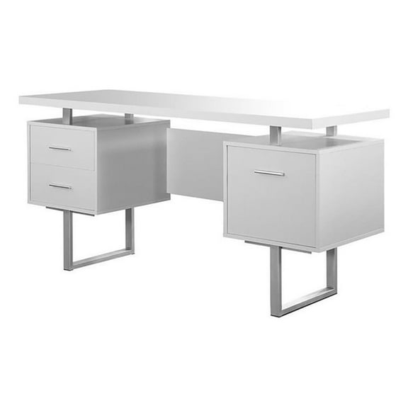 Pemberly Row 60" Office Desk in White