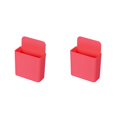 thumbnail image 4 of Inteprter Organizador de control remoto TV Aire acondicionado Almacenamiento de control remoto Estuche de soporte montado en la pared, Tipo B, Rojo B rojo 2piezas Inteprter CBP148268, 4 of 6