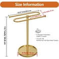 thumbnail image 6 of Sparklane - Bathroom Hand Towel Holder Stand Gold, S-Shape Countertop Towel Standing, Stainless Steel Towel Rack Bar Holds 2 Towels for Kitchen, 6 of 14