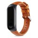 thumbnail image 2 of EeaseMX Correa de cuero para reloj, deportiva, minimalista, compatible con Miband 4 (marco negro, cuero marrón)., 2 of 7