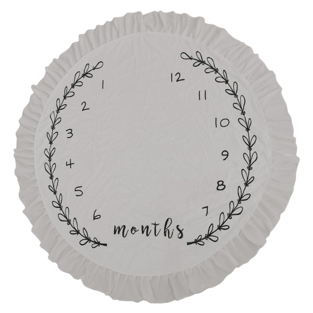 SIEYIO Round Soft Baby Floor Blanket Cotton Kids for Play Mats Soft