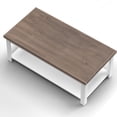 thumbnail image 2 of Miekor Furniture 48" Fully Assembled White and Brown Coffee Table 131544, 2 of 6