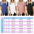 thumbnail image 2 of Askfv Womens Tunic Tops Casual Short Sleeve Tunic Shirts V Neck Button Side Blouses Tops, 2 of 3