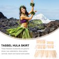 thumbnail image 2 of 1 conjunto de raffia hula falda luau falda suministros, 2 of 7