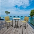 thumbnail image 4 of Four Seasons Courtyard Amalfi 3 Piece Balcony Height Outdoor Dining Set, 4 of 7