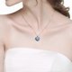thumbnail image 2 of Fashion Lady Fashion Love Heart Pendant Rhinestone Necklace Clavicle Chain Jewelry Jewelry Accessory Gift, 2 of 4