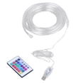 thumbnail image 1 of Tubo de luz LED de 5 m, 50 luces LED decorativas con USB, resistente al agua, para exteriores, con 16 colores cambiantes para jardín, sin pilas., 1 of 6