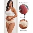 thumbnail image 4 of GaaiKei Womens Hipster Underwear Mid Rise No Show Briefs Soft Stretch Breathable Ladies Panties 6 Pack, Size 7, 4 of 6