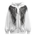 thumbnail image 5 of oqasdz Sweatshirt for Women Hoodie with Front and Back Wing Designs Long Sleeve Pullover Fashion Streetwear Versatile Casual Dailywear, 5 of 6