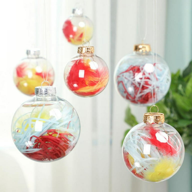 Clear Ornaments, DIY Ornaments, Fillable Ornaments, Transparent
