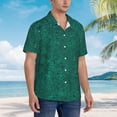 thumbnail image 3 of Fotbe Teal Marble Camisa Hawaiana para Hombre Unisex – Camisa Casual de Verano con Botones de Manga Corta de Algodón y Lino,XX-Large, 3 of 7