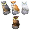 thumbnail image 5 of Raindrops 8 Pcs  Resin Owl Ornament Simulated Owl-Shaped Garden Birds Statue Sculpture Lawn Scene Decor, 5 of 8
