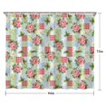thumbnail image 5 of Pioneer Flower Floral Print Pattern Shower Curtain 84"x72", Bathroom Decorative Shower Curtain Set with 12 Hooks, Waterproof Washable, 5 of 6