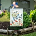 thumbnail image 6 of Spring Summer Flowers House Flag 28x40 Double Sided Blue Bicycle Ride and Poppy Daisy Floral Garden Yard Flags Welcome Spring Summer Outdoor Seasonal Banner Party Home Decor, 6 of 6