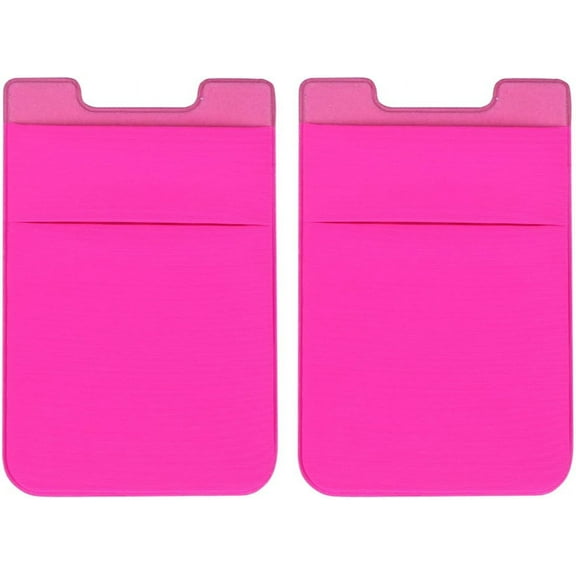 Wallet Wallet 2pcs Phone Holder - Adhesive Holder Layer Phone Pouch Cell Phone Back Patch Pocket Cover (Rose Red) Sticker Pocket