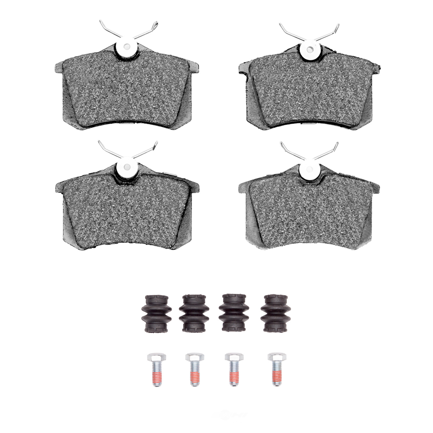 Dynamic Friction Company 1551-0340-02 DFC 5000 Advanced Brake Pads - Ceramic and Hardware Kit - OE