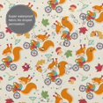 thumbnail image 3 of Honeii Forest Squirrel Print Shower Curtain 72x72in,Bathroom Curtain,Waterproof Fabric Shower Curtain Set with Hooks, 3 of 4