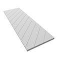 thumbnail image 3 of Ekena Millwork 18"W x 63"H True Fit PVC Diagonal Slat Modern Style Fixed Mount Shutters, White (Per Pair - Hardware Not Included), 3 of 8