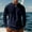 Navy, variant on Zylanna Men's Long Sleeve T-Shirts, Solid Color Crew Neck Homewear Fleece Lined Casual Tops for Men White