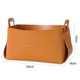 thumbnail image 4 of LCXmlly Infant Bed Curtain Desktop Storage Box High Capacity Folding Detachable Faux Leather, 4 of 6