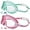 Light Green & Pink, variant on Swim Goggles 2 Pack Anti-Fog Anti-UV Wide View Swimming Goggles for Kids 3-14