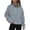Grey, variant on SNKSDGM Women White Sweatshirt for Tie Dye Womens Sweatshirts Trendy Cropped Women's Sweatshirt Half Zip Short Pullover Quarter Zip Hoodie Autumn Clothing Dress Clothes M